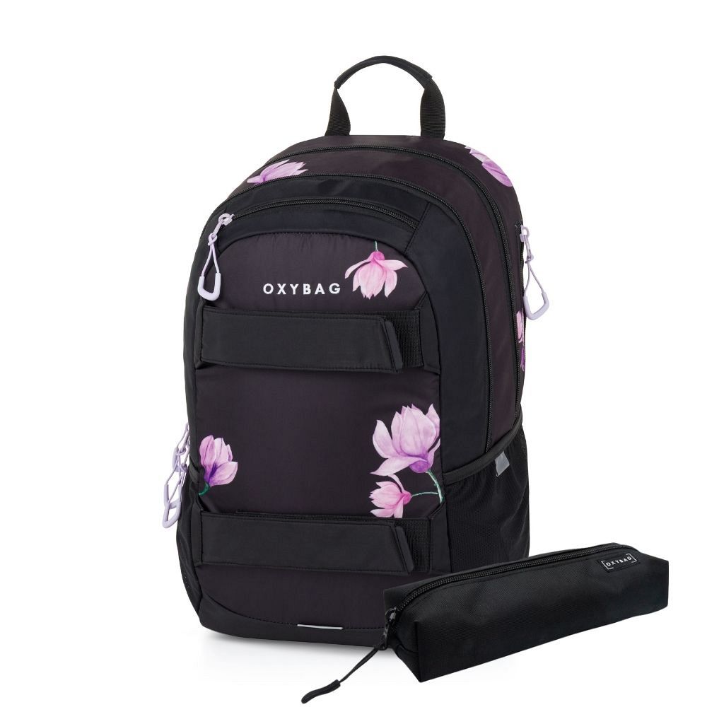 Set nahrbtnik in peresnica Oxybag Sport Flowers 2/1