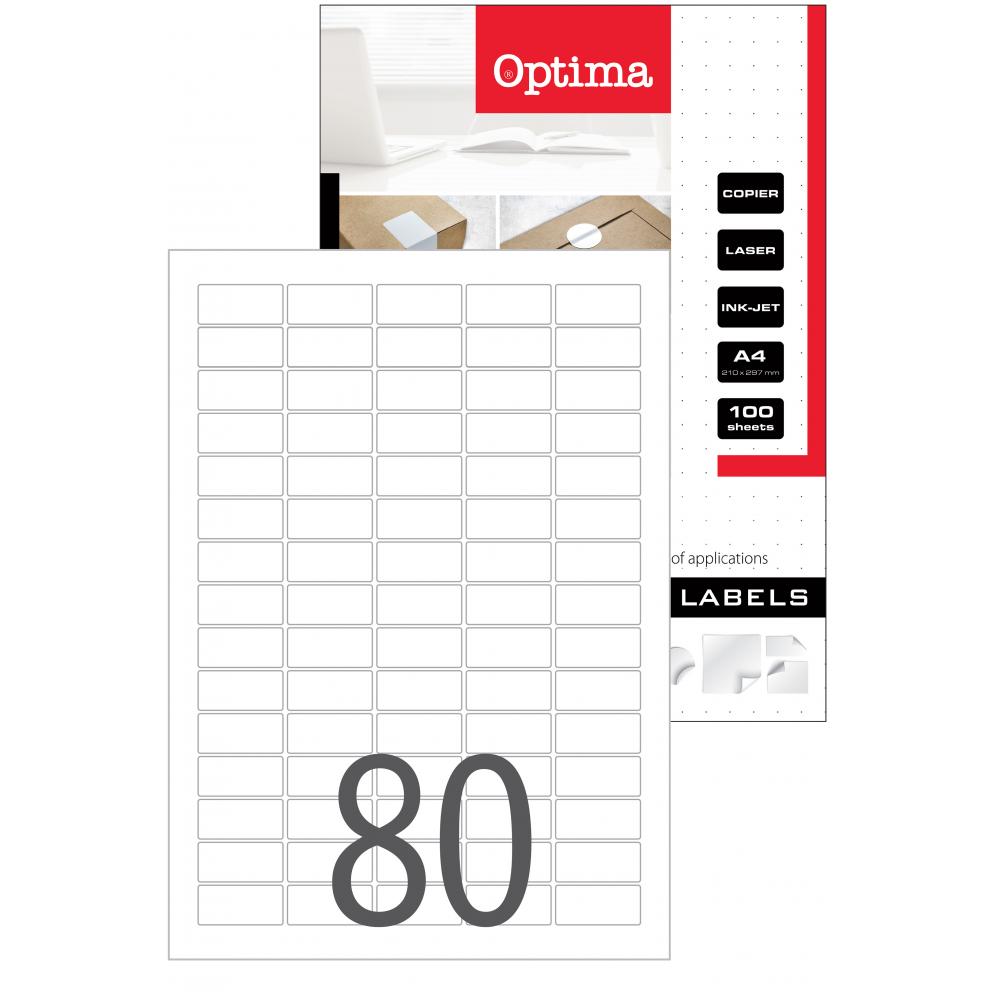 Etikete Optima 35,6x16,9 mm za laserski tisk | PETKA
