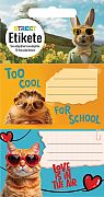 Etikete za zvezke Street Animals Cute 10/1
