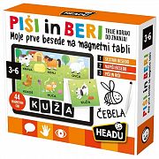 Didaktična igra Headu Montessori Slovenska abeceda - Piši in beri