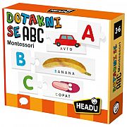 Didaktična igra Headu Montessori Taktilna sestavljanka - ABC