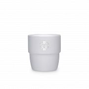 Izolirana skodelica za espresso Snow Monkey 80 ml Oblačno bela
