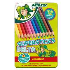 Barvice Jolly Supersticks Delta 12/1 v kovinski embalaži