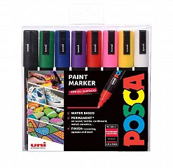 Set Markerjev Posca 5M 8/1 Osnovne Barve