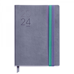 Tedenski planer 2024 A5 Miquelrius Basic Sewn vijoličen