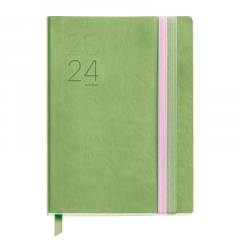 Dnevni planer 2024 A5 Miquelrius Basic Sewn zelen