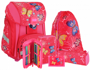 Šolski 5-delni set Smart Premium Butterfly