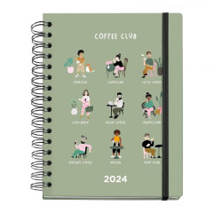 Tedenski planer 2024 A5 Miquelrius Coffee Club