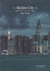 Zvezek A4 brezčrten Street Skyline City 54L
