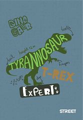 Beležka A6 črte Streeet Dino