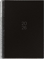 Spiralni tedenski planer 2026 A5 Miquelrius Plus dots