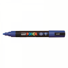 Marker Posca PC-5M Temno moder