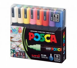 Set Markerjev Posca 5M 16/1