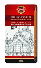 Set svinčnikov Koh-i-Noor Graphic 12/1 