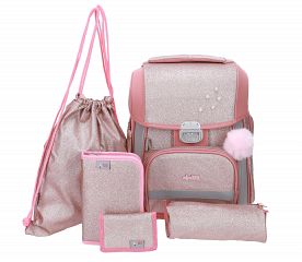 Šolski 5-delni set ABC123 Fashion Rosegold