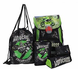 Šolski 5-delni set ABC123 LED Motocross