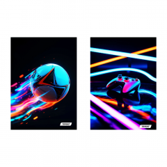 Beležka A6 črte Target Neon Vibes