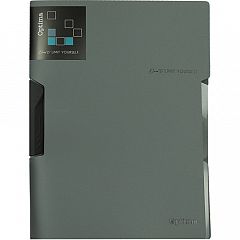 Mapa Clip A4 s pregradami Optima Siva