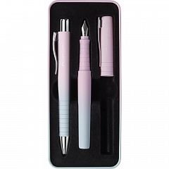 Darilni set Faber-Castell Polly FP + BP Blushing Sky