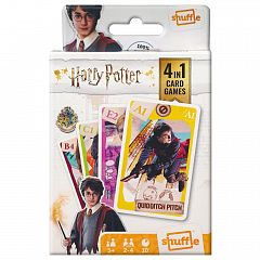 Družabna igra s kartami Harry Potter 4v1