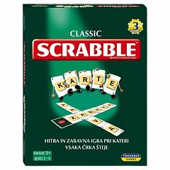 Družabna igra Scrabble karte