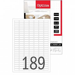 Etikete Laser Optima 25,4 x 10 mm 100/1
