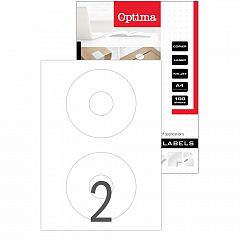 Etikete Laser Optima CD/DVD Ø 117 mm 100/1