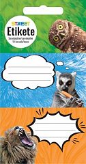 Etikete za zvezke Street Animals Wild 10/1