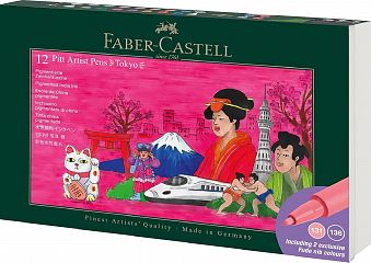 Tuš flomastri Faber-Castell Pitt Artist Pen Tokyo 12/1