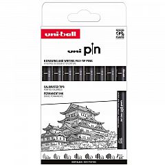 Fineliner Uni Pin 200 8/1 črn (0,03mm-1,2mm)