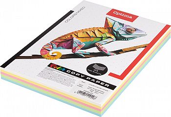 Barvni papir Optima A4 80g Pastel Mix 250/1