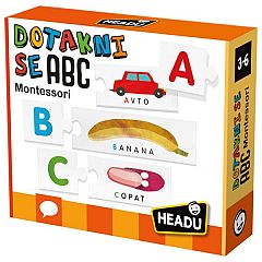 Didaktična igra Headu Montessori Taktilna sestavljanka - ABC