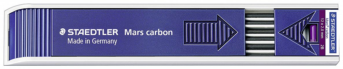Minice Staedtler Mars Carbon 2B 12/1