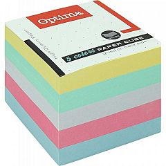 Papirna kocka lepljena Optima Pastel Mix 90x90x85 mm 