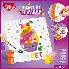 Kreativni set Maped barvanje po številkah Sweet