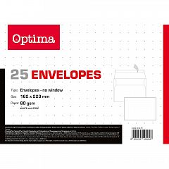 Kuverta C5 bela 162 x 229 mm 25/1 