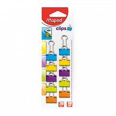 Sponke za papir Maped Binder barvne 19mm 10/1