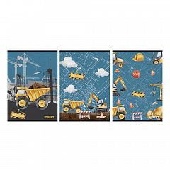 Zvezek A4 1cm karo Street Construction 54L