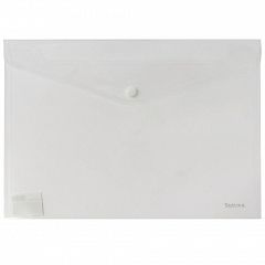 Mapa - kuverta z gumbom A4 PVC Optima Transparentna