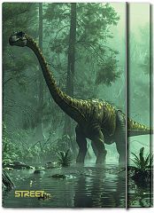 Mapa z elastiko A4 1cm Street Dino