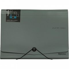 Mapa za dokumente A4 12P Optima Office Siva