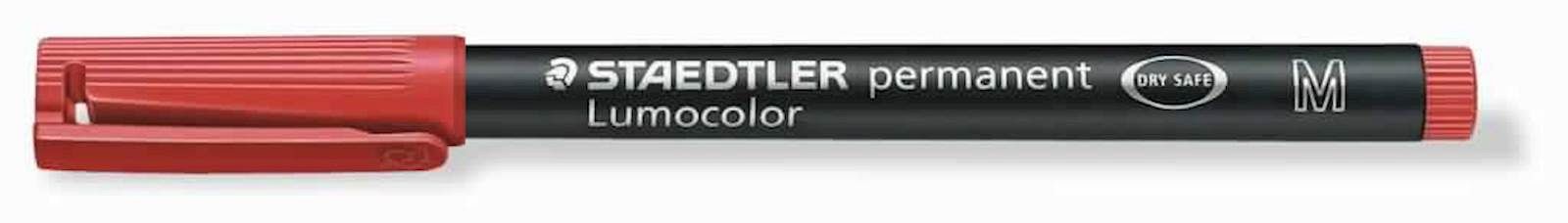 Flomaster Staedtler Lumocolor M rdeč