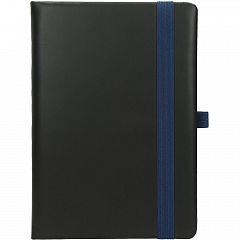 Notes A5 Flux z elastiko Črno/moder