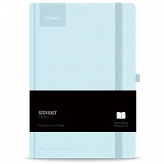 Notes z elastiko A5 Street pastelno moder