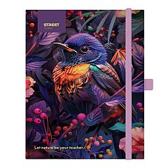 Notes z elastiko A5 Street Animals Bird 96L