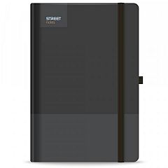 Notes z elastiko B5 Street Casual črn 96L