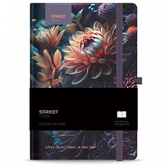 Notes z elastiko A6 Street Flowers blossom