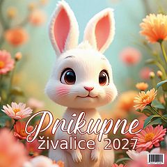 Koledar stenski 2027 JM Prikupne živalice