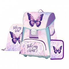 3-delni šolski set za prvošolčke Oxybag ABC One Butterfly