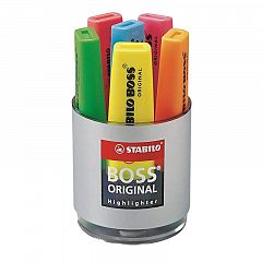 Označevalec teksta Stabilo Boss Original 6/1 v lončku
